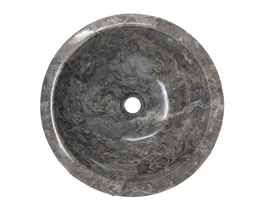 Pelopia 16" x 16" Marble Grey Basin - Hbdepot
