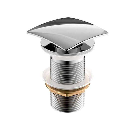 Solid Brass Construction Square Pop-Up Drain NO Overflow - Home and Bath Depot