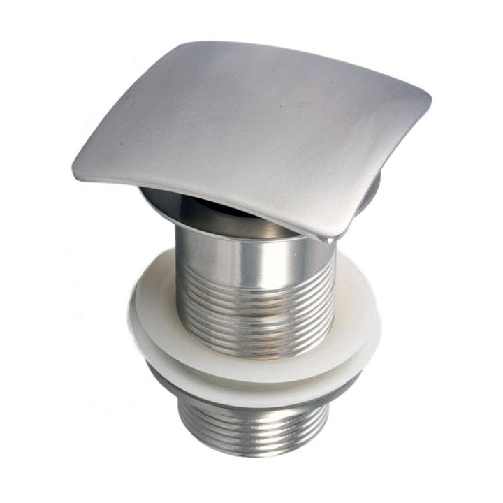 Solid Brass Construction Square Pop-Up Drain NO Overflow - Home and Bath Depot