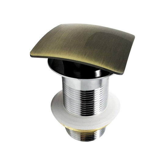 Solid Brass Construction Square Pop-Up Drain NO Overflow - Home and Bath Depot