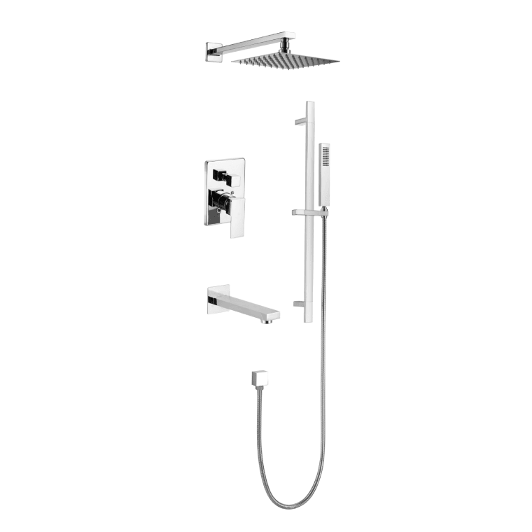 Vasso Square Shower & Bath Kit - Hbdepot