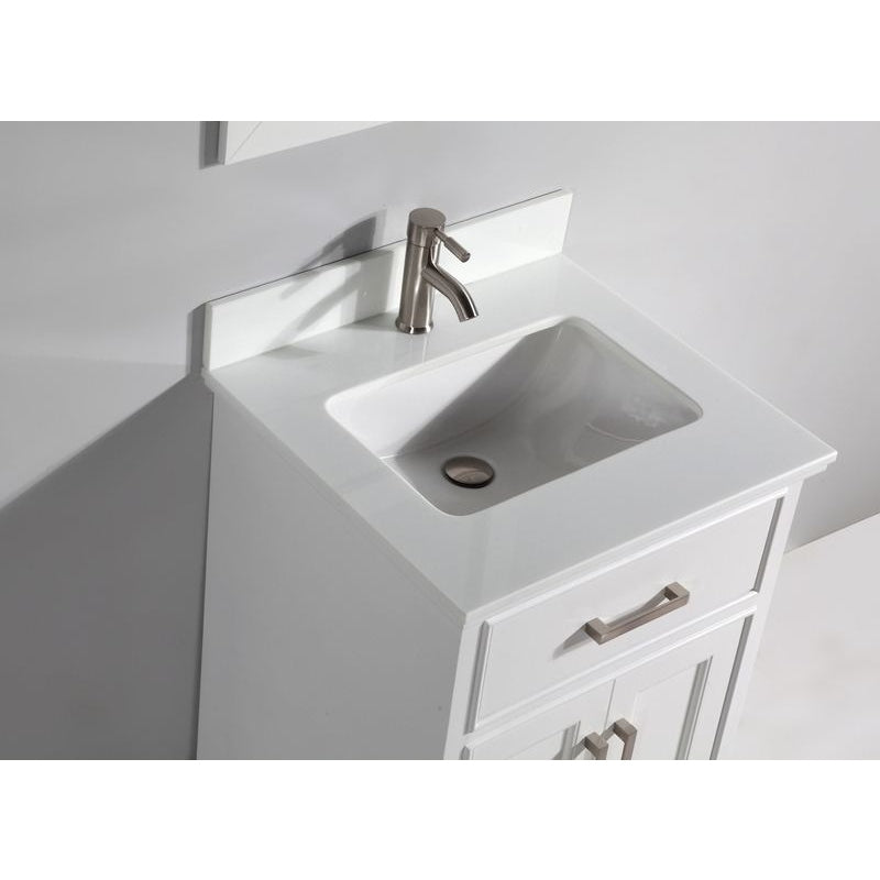 Vanity Art - Paris 24" Single Sink Bathroom Vanity Set with Sink and Mirror